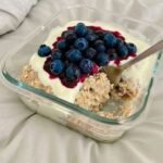 Raspberry Chia Pudding with Cottage Cheese